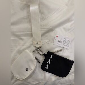 lululemon athletica White and Black Clutch Set
